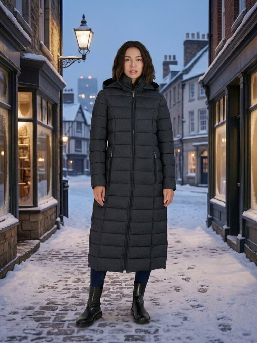 Nautica Zip-Front Maxi Parka Long Coat Jacket - 117004038 - MEDIUM